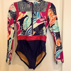 Athleta Girls One Piece Swimsuit - Size 7